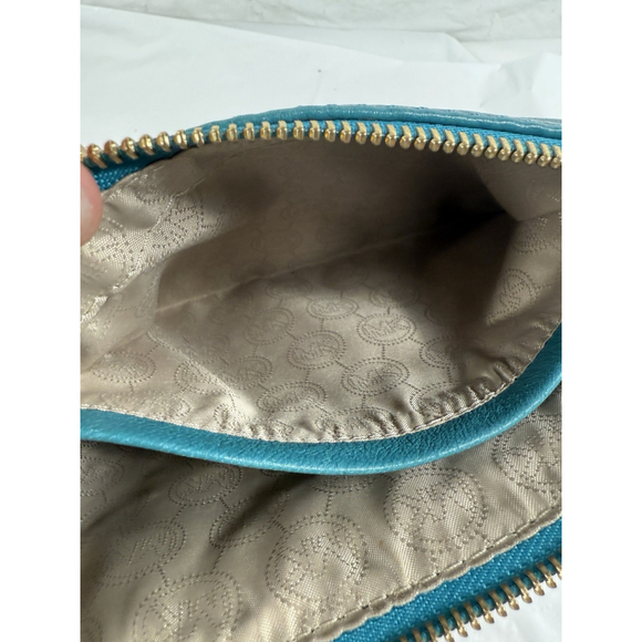 Michael Kors Gilmore Leather Crossbody Bag turquoise - Picture 12 of 15